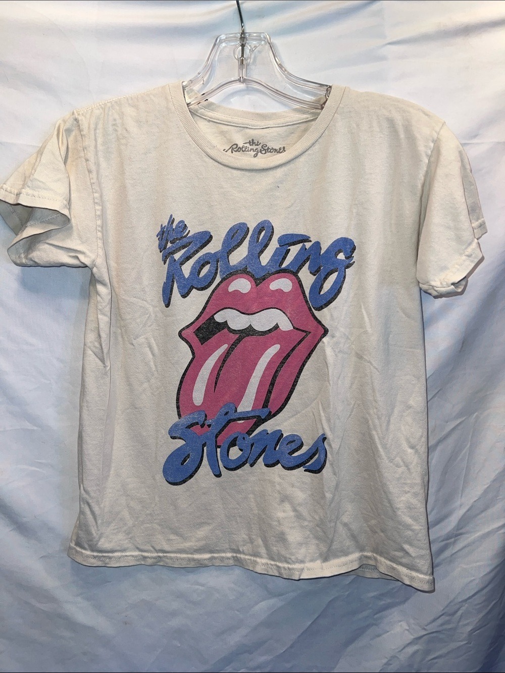 Vintage “The Rolling Stones” White Tee, Size S